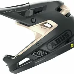 Dame Cykelhjelme Abus AirDrop MIPS Fullface Hjelm, Black Gold, L/XL 52-58cm - Cykelstellet