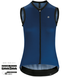Dame Uden ærmer Assos UMA GT NS Jersey - Blå - Cykelstellet