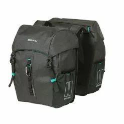 Basil Discovery 365D - Cykeltasker Til Bag - Double - 18 Liter - Black Melee - Cykelstellet