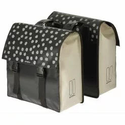 Cykeltasker Basil Double Bag Urban Load - Vandtæt Cykeltaske - 53L - Sort/Hvid - Cykelstellet