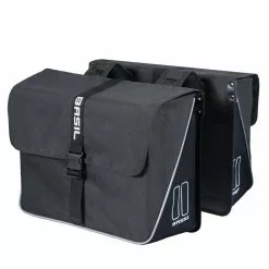Basil Forte Double Bag - Cykeltasker Til Bag - 35 Liter - Black - Cykelstellet