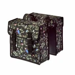 Basil Wanderlust Double Bag - Cykeltasker Til Bagagebærer - 35 Liter - Charcoal - Cykelstellet