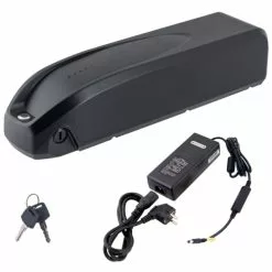 Batteri & Oplader Til Elcykel - Sort - Cykelstellet