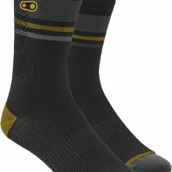 CrankBrothers Icon MTB Sokker - Sort/Guld - Cykelstellet
