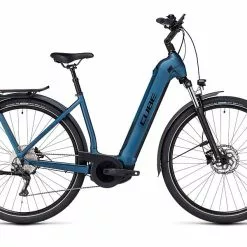 Herre Elcykel Cube Kathmandu Hybrid ONE 625 Blue - Elcykel - 2023, 54cm - Cykelstellet