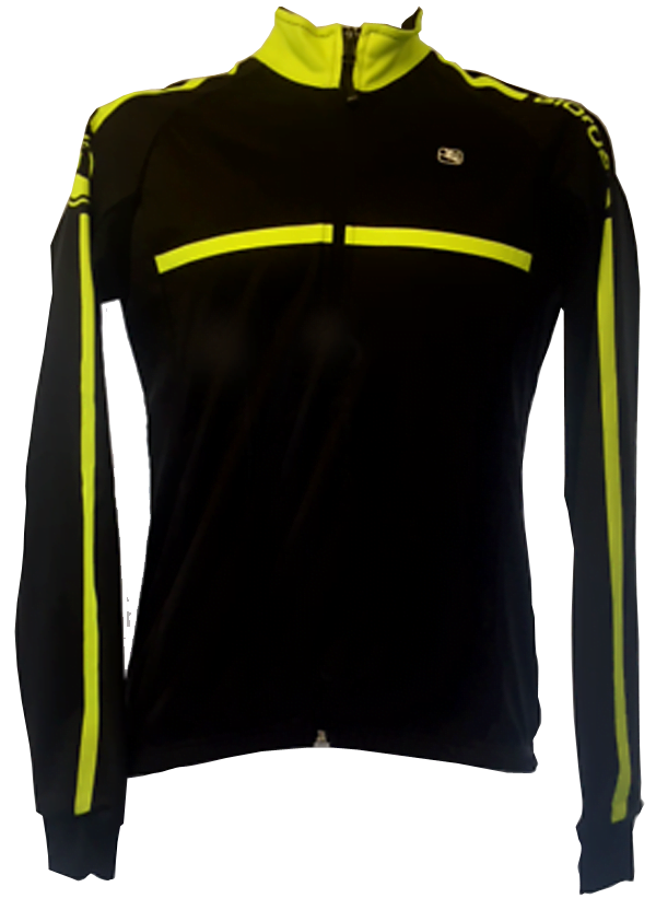 Lange ærmer Giordana Langærmet Jersey Fusion WINDPROOF - Sort/Fluo - Cykelstellet 3 Lange ærmer Giordana Langærmet Jersey Fusion WINDPROOF - Sort/Fluo - Cykelstellet