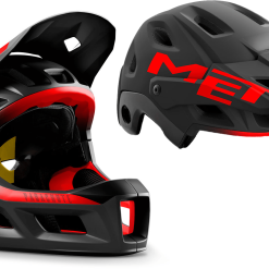 Dame Cykelhjelme MET Helmet Parachute MCR MIPS - Sort/Rød - Cykelstellet