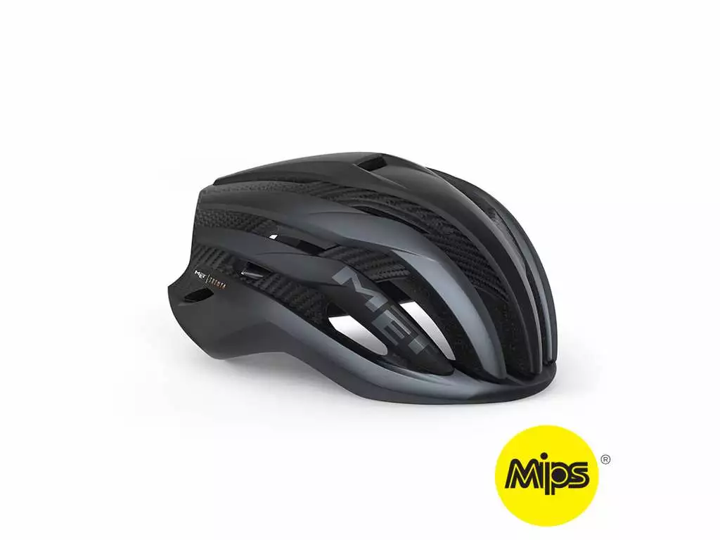 Dame Cykelhjelme Met Trenta 3K Carbon MIPS - Cykelhjelm - Matsort - Str. 56-58 Cm - Cykelstellet 3 Dame Cykelhjelme Met Trenta 3K Carbon MIPS - Cykelhjelm - Matsort - Str. 56-58 Cm - Cykelstellet