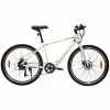 Dame Elcykel Motum City Elcykel 27,5" Med 7 Gear - White - Cykelstellet -Tilbud Cykler Butik Motum City elcykel 275 med 7 gear White