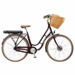 Dame Elcykel Mustang Urban Electric 28" Elcykel Med 7 Gear - Mulberry Shine - Cykelstellet
