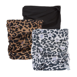 Halsedisser OXC - Halsedisse - 3 Stk. Pakke - Polyester - One Size - Leopard - Cykelstellet
