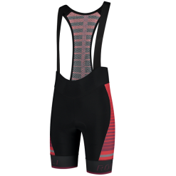 Rogelli Hero Bib Cykelshorts, Black/Bordeaux/Red, 3XL - Cykelstellet