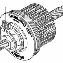 Hjuldele Shimano Navindsats DH-2N35 - Sølv - Cykelstellet