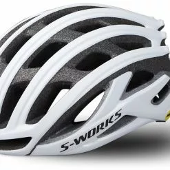 Dame Cykelhjelme Specialized S-Works Prevail II MIPS ANGi READY Cykelhjelm - Hvid - Cykelstellet