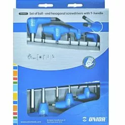 Værktøj Unior T-greb Unbraconøglesæt M. Kugle, 2,5-10,0mm - Cykelstellet