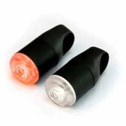 Cykellygter IFlash One Cykellygtesæt - Sort - Cykelstellet